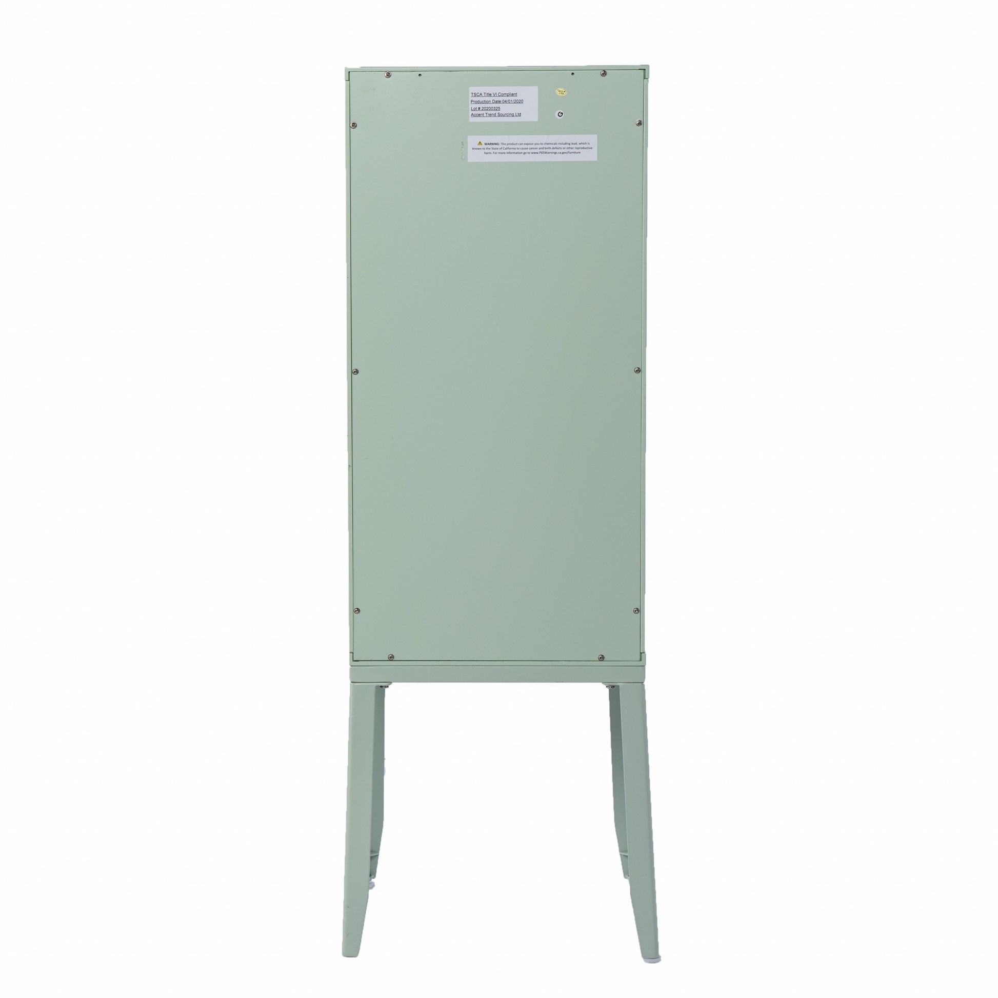 Pale Green Crosshatch Accent Storage Cabinet By Homeroots | Cabinets | Modishstore - 7