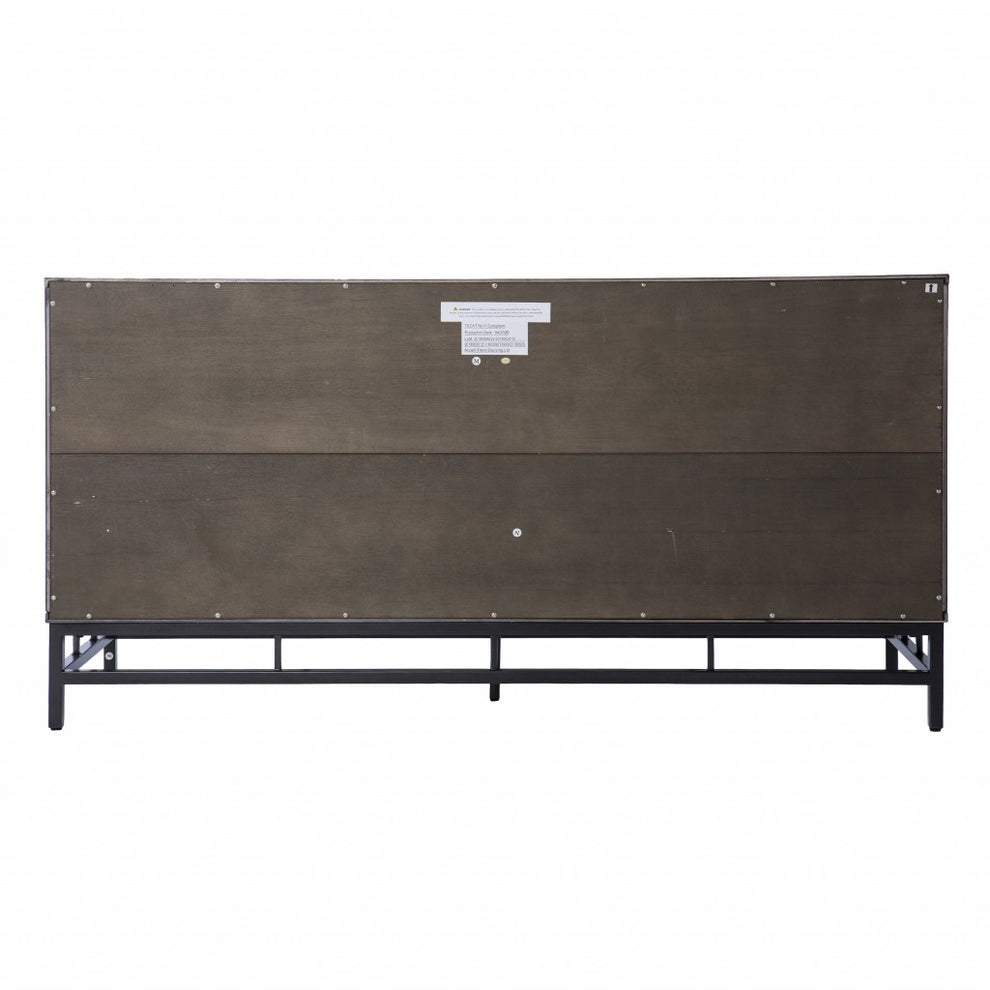 Contemporary Grid Lines Three Door Accent Cabinet By Homeroots | Cabinets | Modishstore - 7