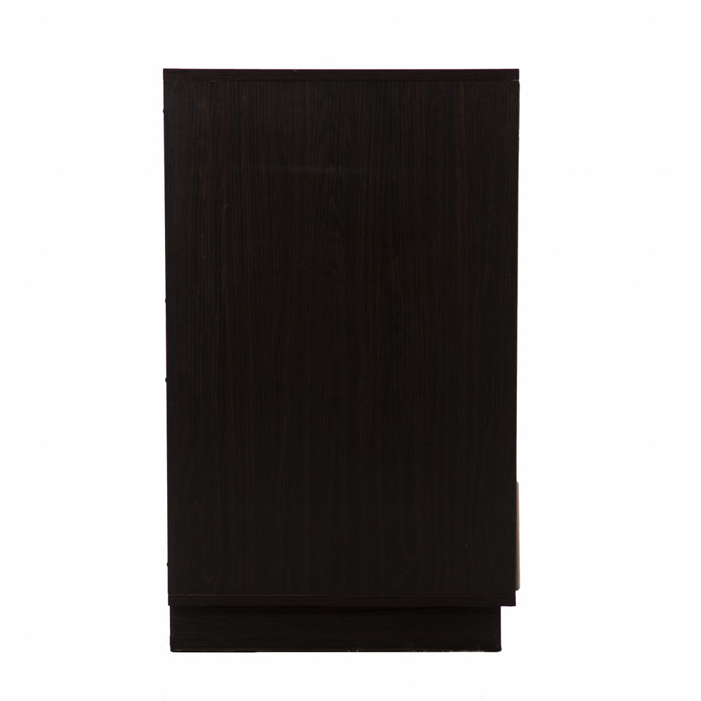 Brown And Cream Sculptural Leaf Accent Storage Cabinet By Homeroots | Cabinets | Modishstore - 3