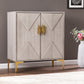 Graywash Textured Geo Contemporary Accent Cabinet By Homeroots | Cabinets | Modishstore