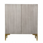 Graywash Textured Geo Contemporary Accent Cabinet By Homeroots | Cabinets | Modishstore - 7