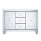 Glamorous Mirrored Bling Multi Storage Accent Cabinet By Homeroots | Cabinets | Modishstore - 4