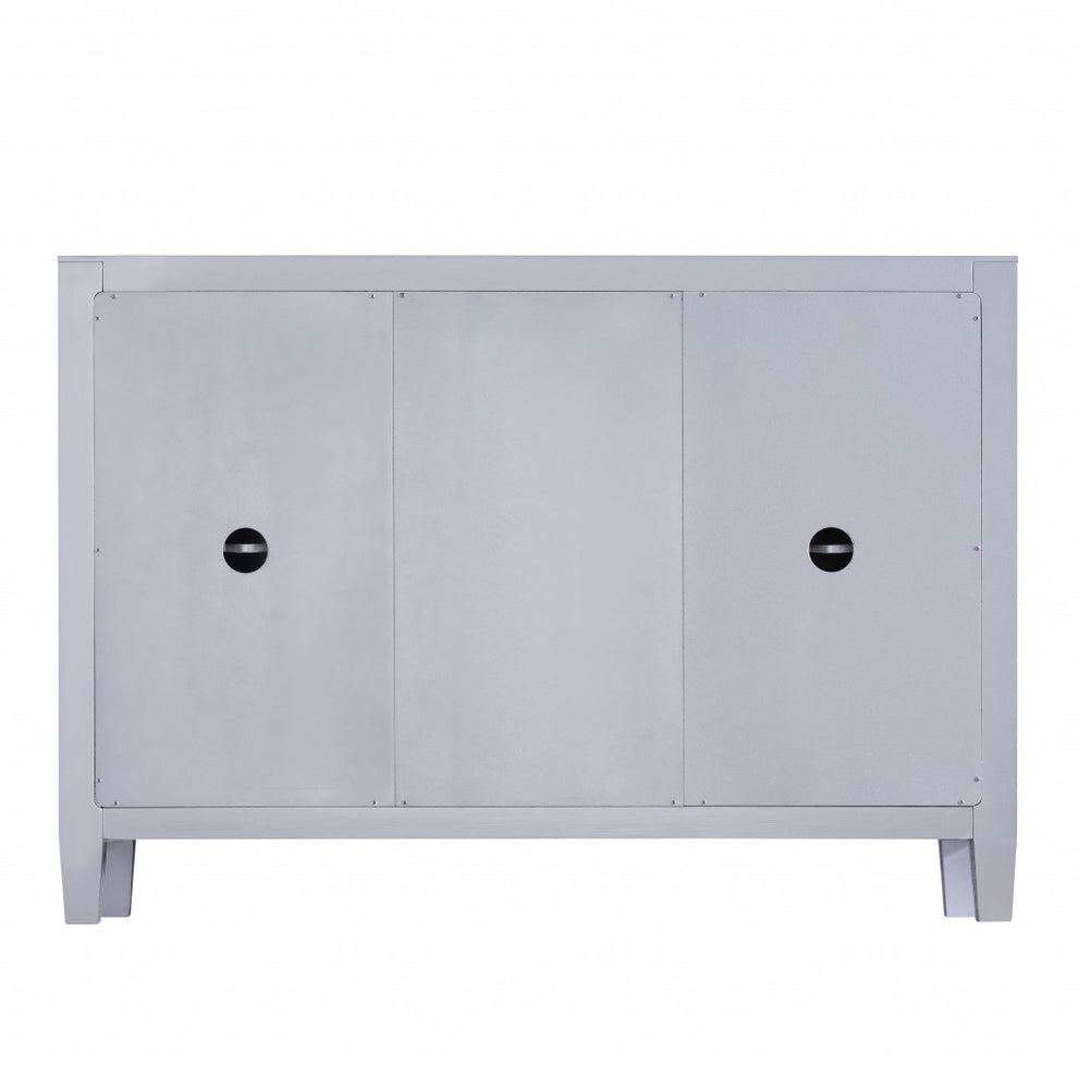 Glamorous Mirrored Bling Multi Storage Accent Cabinet By Homeroots | Cabinets | Modishstore - 7