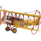 c1918 Yellow Curtiss Biplane Model Sculpture By Homeroots | Sculptures | Modishstore - 4