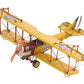 c1918 Yellow Curtiss Biplane Model Sculpture By Homeroots | Sculptures | Modishstore - 5