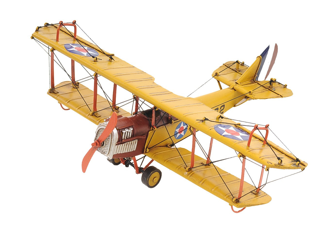 c1918 Yellow Curtiss Biplane Model Sculpture By Homeroots | Sculptures | Modishstore - 5