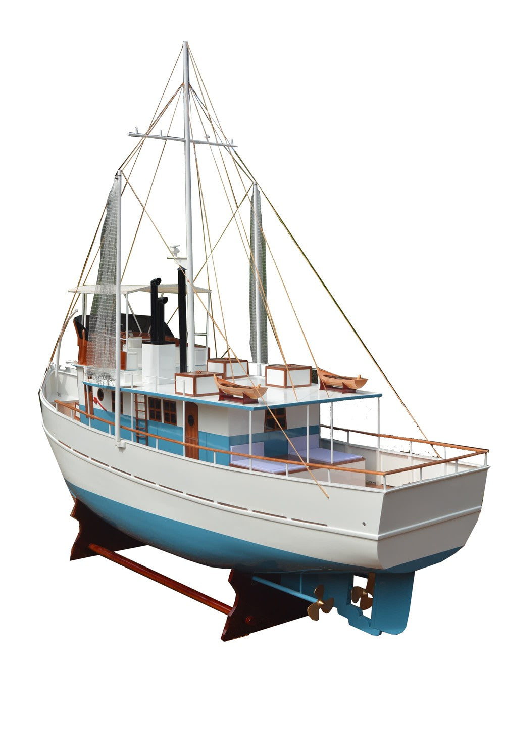 Dickie Walker XXXL Trawler Yacht Model By Homeroots | Sculptures | Modishstore - 4