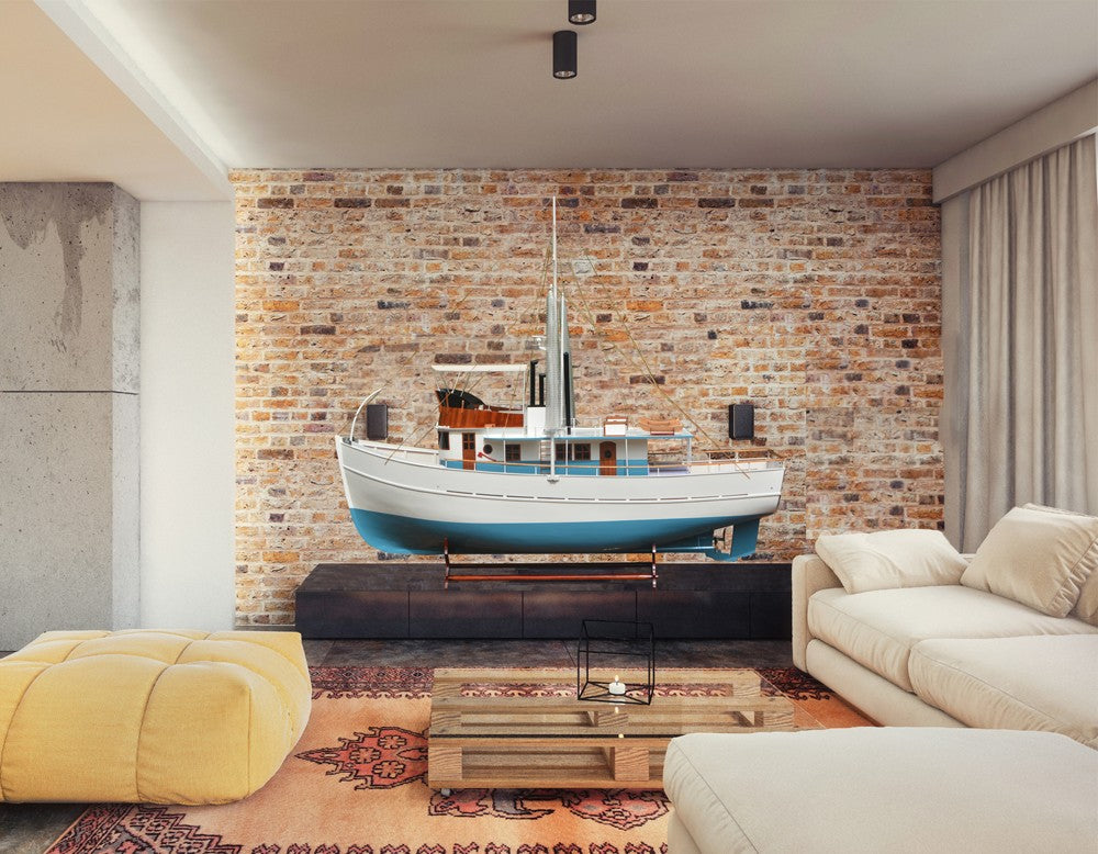 Dickie Walker XXXL Trawler Yacht Model By Homeroots | Sculptures | Modishstore - 8