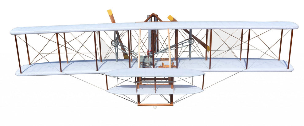 c1903 Wright Brothers 8" Cedar Wood Replica Plane Model By Homeroots | Sculptures | Modishstore - 2