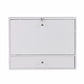White Wall Mount Folding Desk By Homeroots | Desks | Modishstore - 4