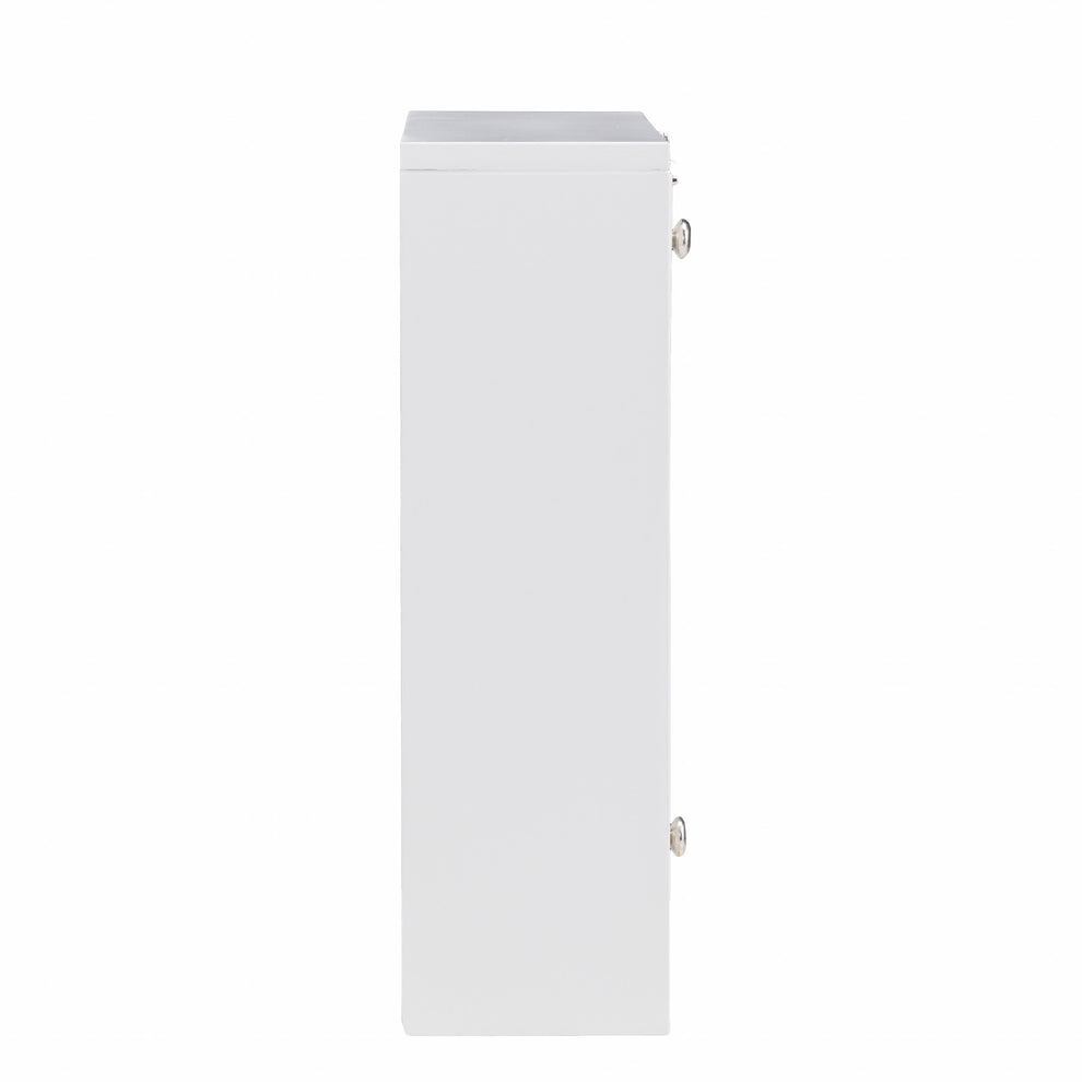 White Wall Mount Folding Desk By Homeroots | Desks | Modishstore - 6