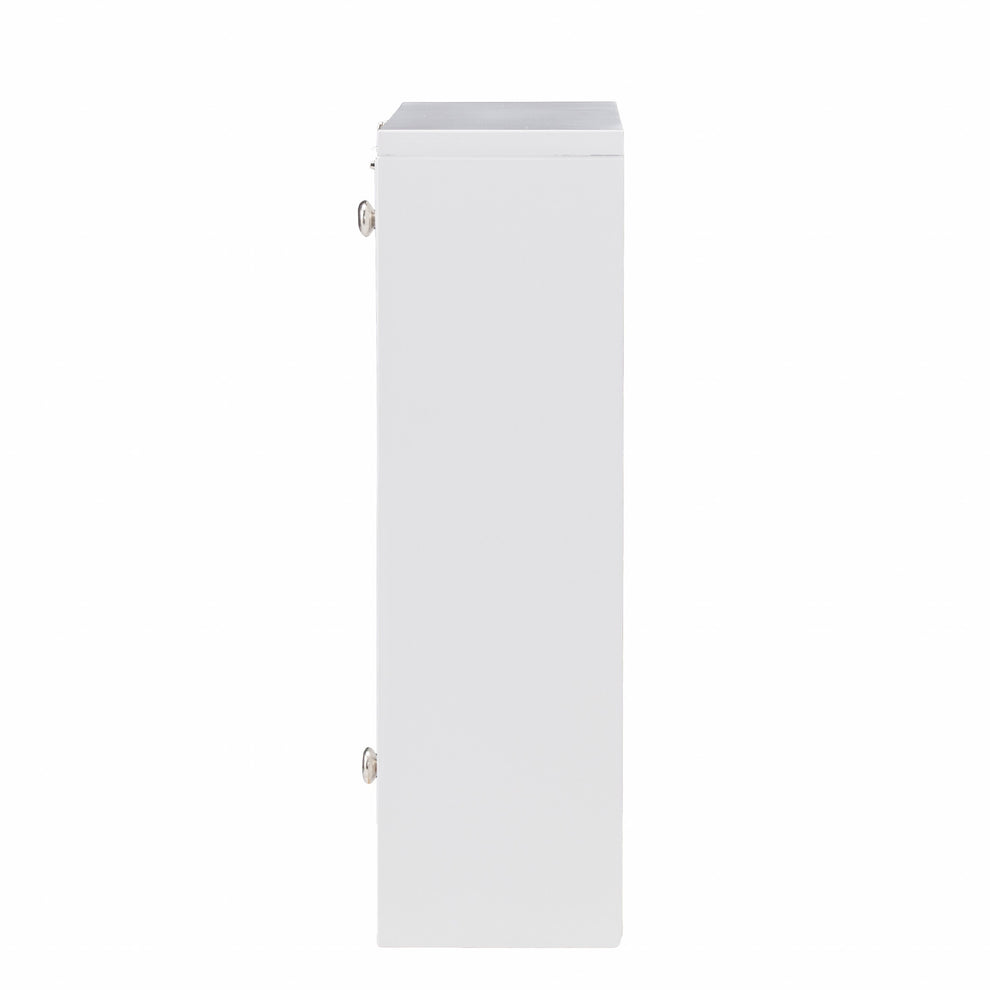 White Wall Mount Folding Desk By Homeroots | Desks | Modishstore - 7