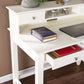 Creamy White Secretary Writing or Computer Desk By Homeroots | Desks | Modishstore - 2