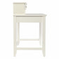 Creamy White Secretary Writing or Computer Desk By Homeroots | Desks | Modishstore - 6
