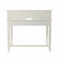 Creamy White Secretary Writing or Computer Desk By Homeroots | Desks | Modishstore - 7