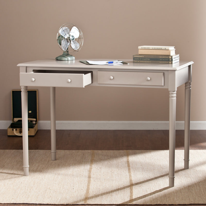 Warm Gray Writing Desk By Homeroots | Desks | Modishstore