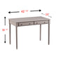 Warm Gray Writing Desk By Homeroots | Desks | Modishstore - 6
