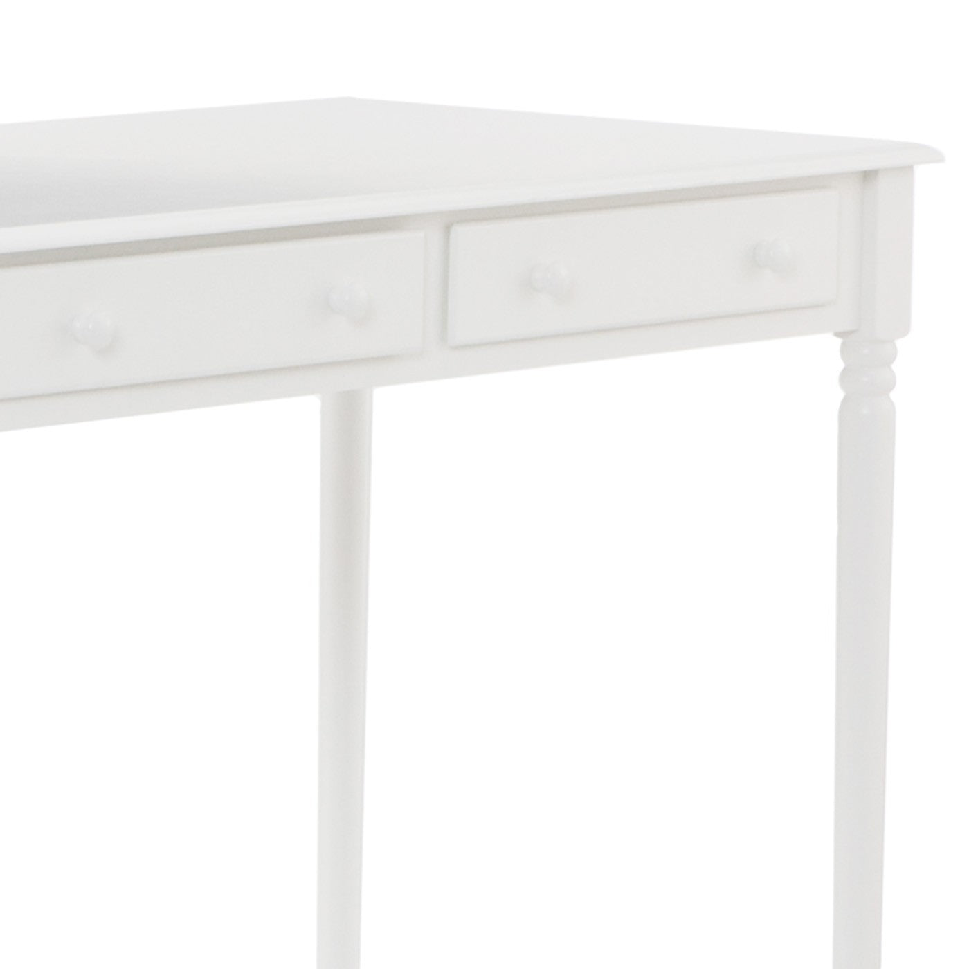 Crisp White Desk with Drawers By Homeroots | Desks | Modishstore - 9