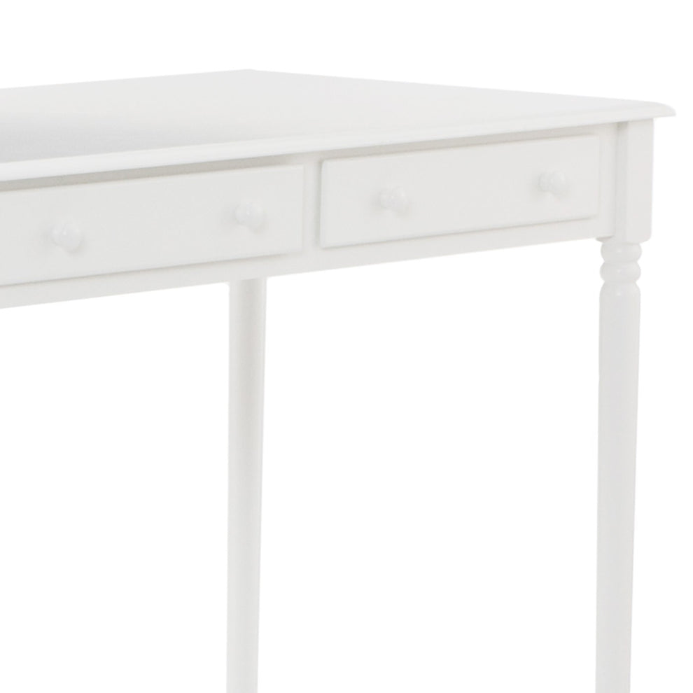Crisp White Desk with Drawers By Homeroots | Desks | Modishstore - 9