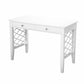 White Writing Desk By Homeroots | Desks | Modishstore - 3