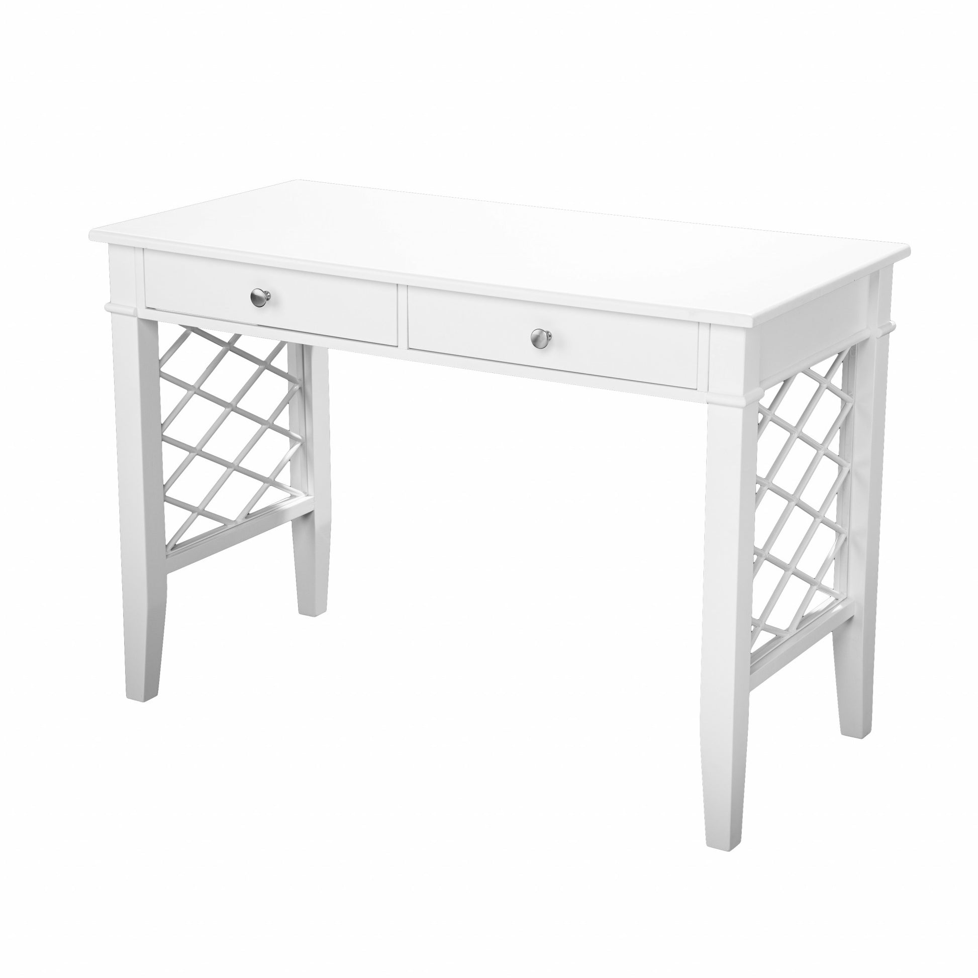 White Writing Desk By Homeroots | Desks | Modishstore - 3
