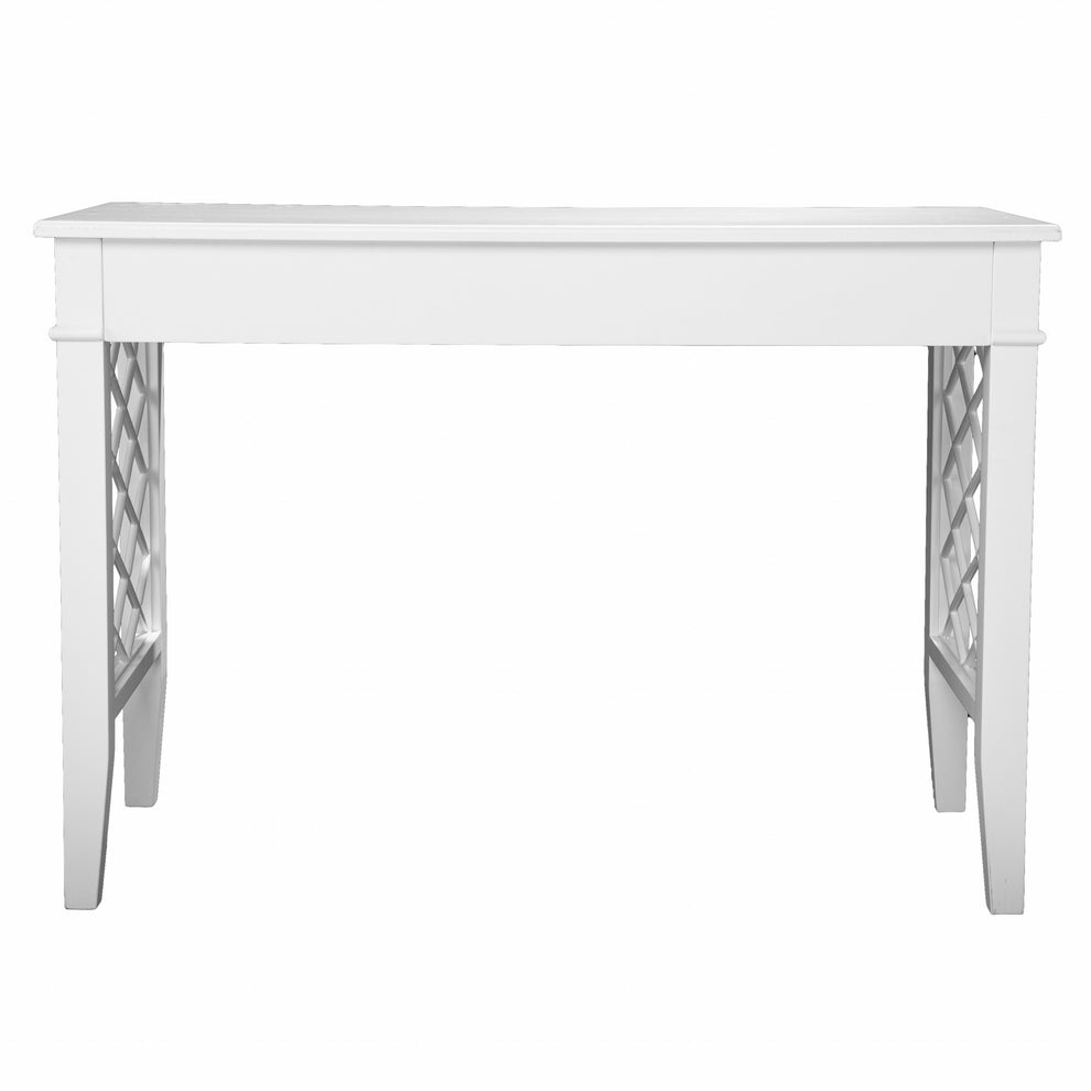 White Writing Desk By Homeroots | Desks | Modishstore - 5