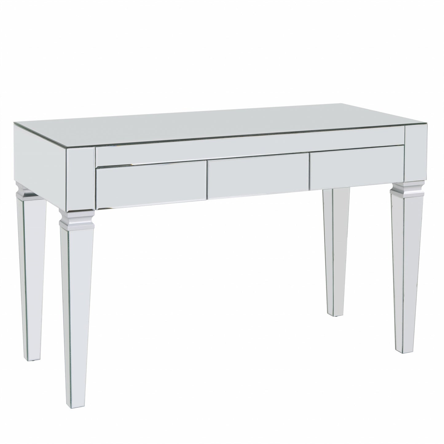Silver Mirrored Glam Desk By Homeroots | Desks | Modishstore - 5