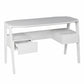 Metallic White Modern Writing Desk By Homeroots | Desks | Modishstore - 9