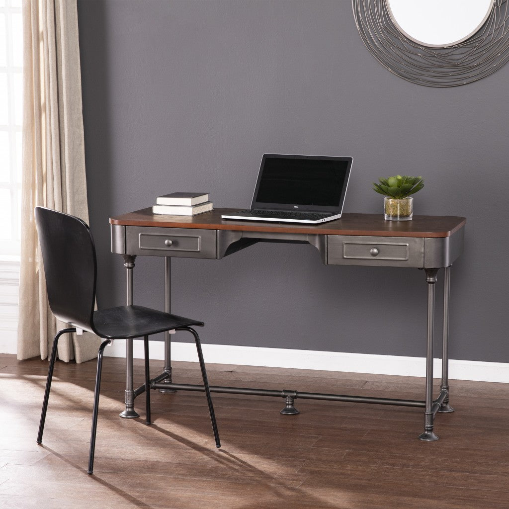 Factory Desk with Drawers By Homeroots | Desks | Modishstore