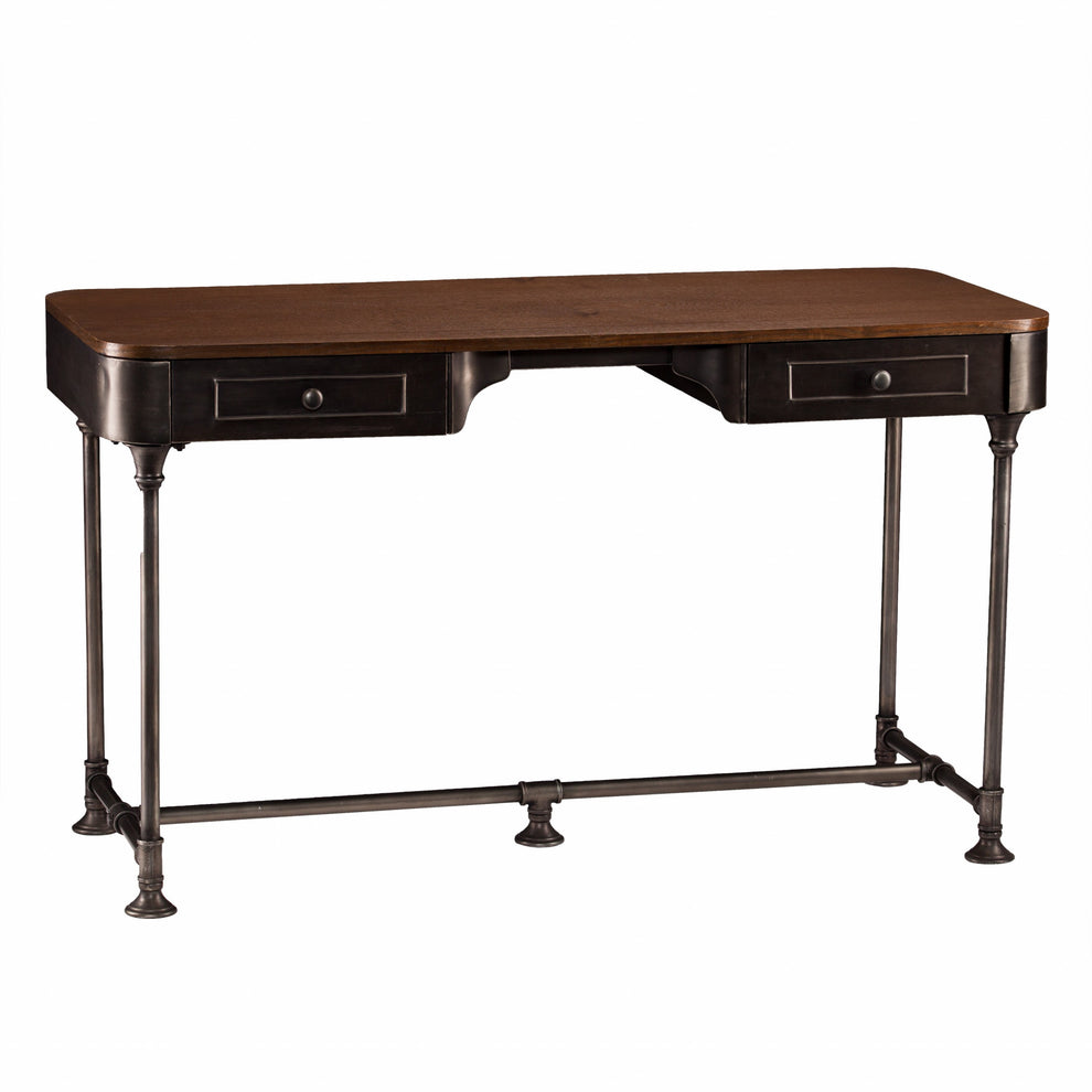Factory Desk with Drawers By Homeroots | Desks | Modishstore - 5