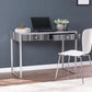 Black And Silver Writing Desk By Homeroots | Desks | Modishstore - 3