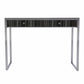 Black And Silver Writing Desk By Homeroots | Desks | Modishstore - 4