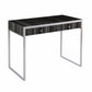 Black And Silver Writing Desk By Homeroots | Desks | Modishstore - 5