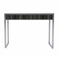 Black And Silver Writing Desk By Homeroots | Desks | Modishstore - 7