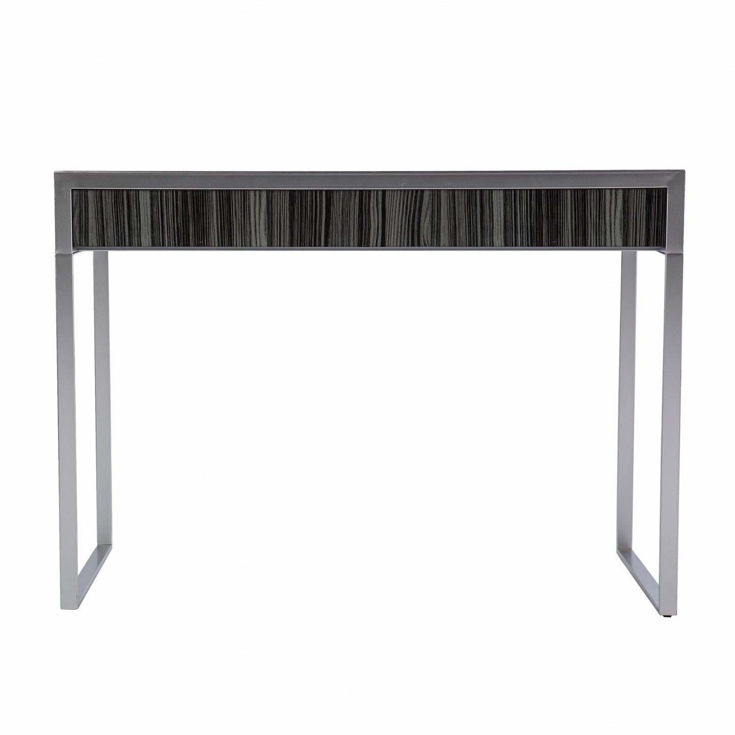 Black And Silver Writing Desk By Homeroots | Desks | Modishstore - 7