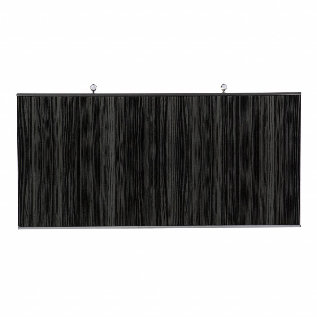 Black And Silver Writing Desk By Homeroots | Desks | Modishstore - 8