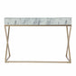 Faux Marble Writing Desk with Storage By Homeroots | Desks | Modishstore - 6