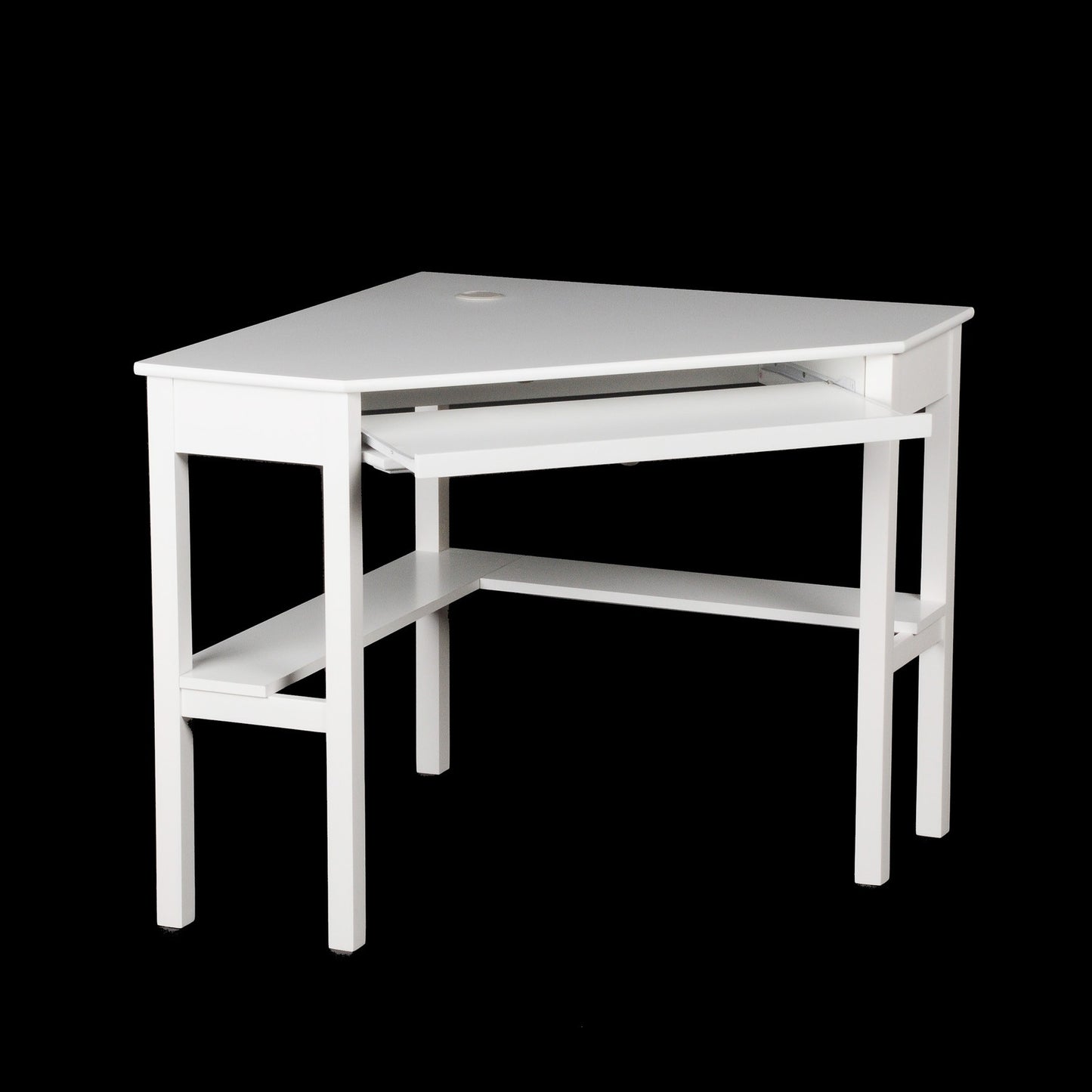 White Corner Computer Desk By Homeroots | Desks | Modishstore - 5