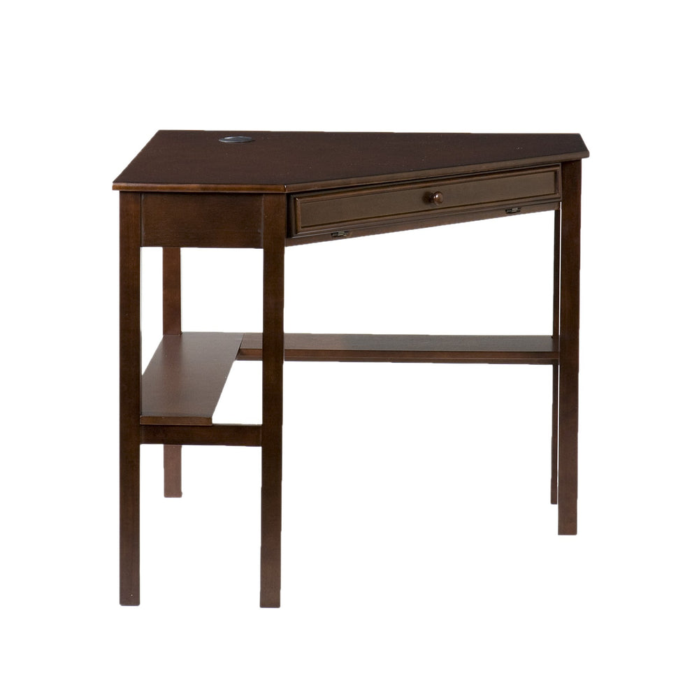 Espresso Corner Computer Desk By Homeroots | Desks | Modishstore - 6