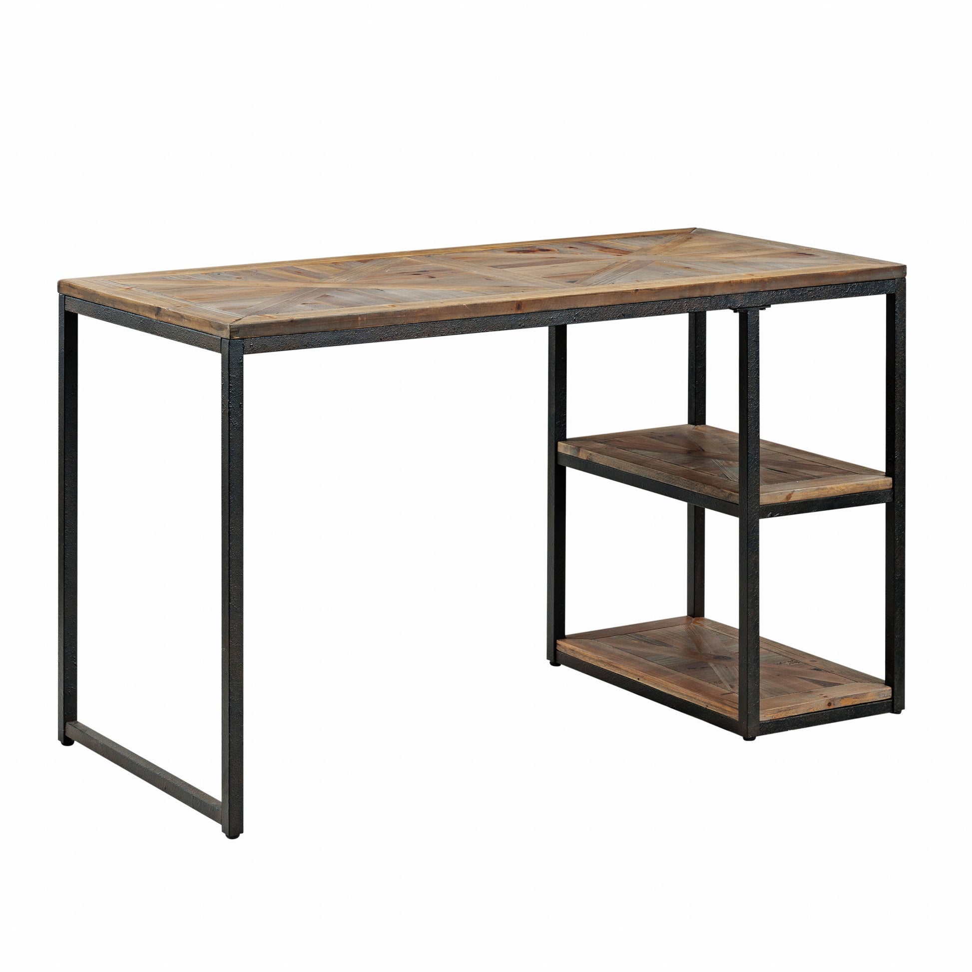 Black Reclaimed Wood Writing Desk By Homeroots | Desks | Modishstore - 4