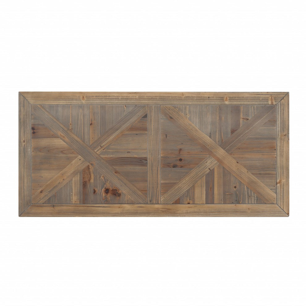 Black Reclaimed Wood Writing Desk By Homeroots | Desks | Modishstore - 9