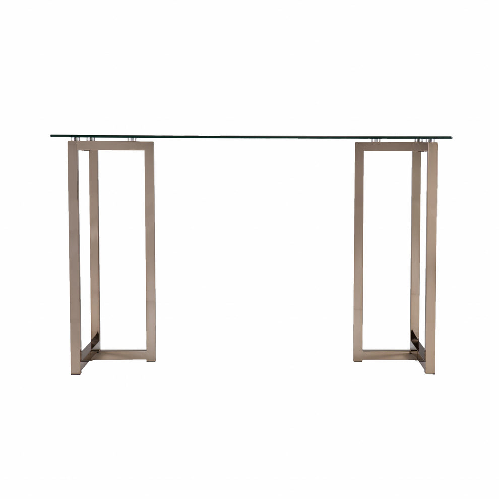 Modern Champagne Writing Desk By Homeroots | Desks | Modishstore - 3