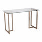 Modern Champagne Writing Desk By Homeroots | Desks | Modishstore - 8