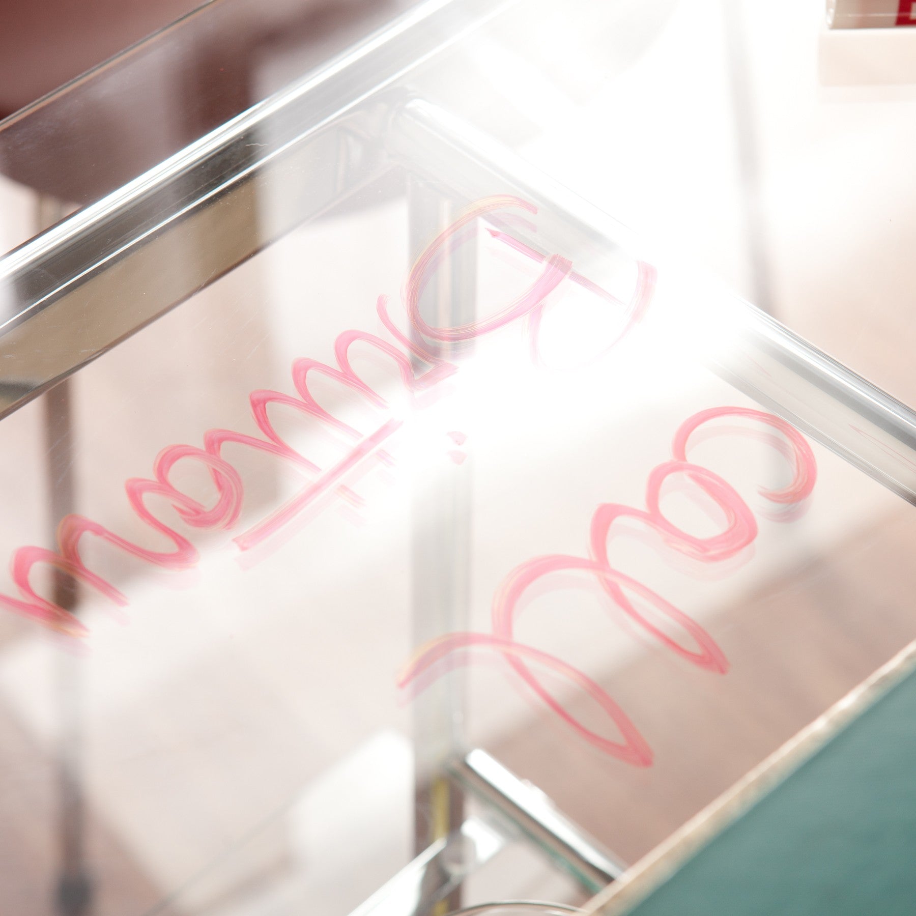 Chrome and Glass Writing Desk By Homeroots | Desks | Modishstore - 2