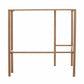 Soft Gold Metal and Glass Corner Desk By Homeroots | Desks | Modishstore - 5