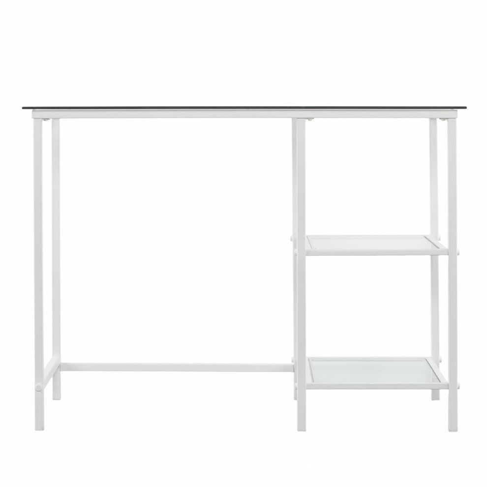 Metal and Glass Student Desk By Homeroots | Desks | Modishstore - 4