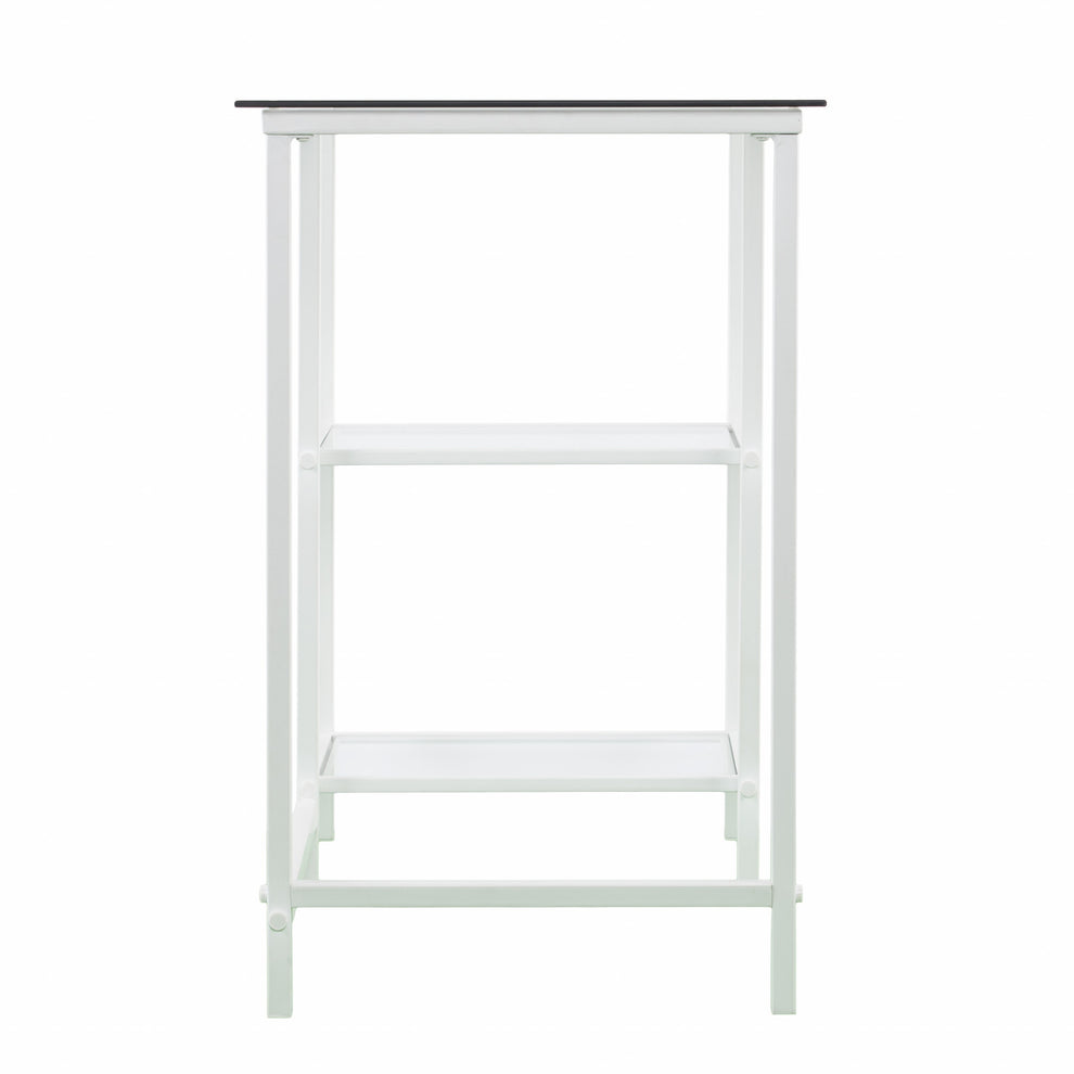 Metal and Glass Student Desk By Homeroots | Desks | Modishstore - 7