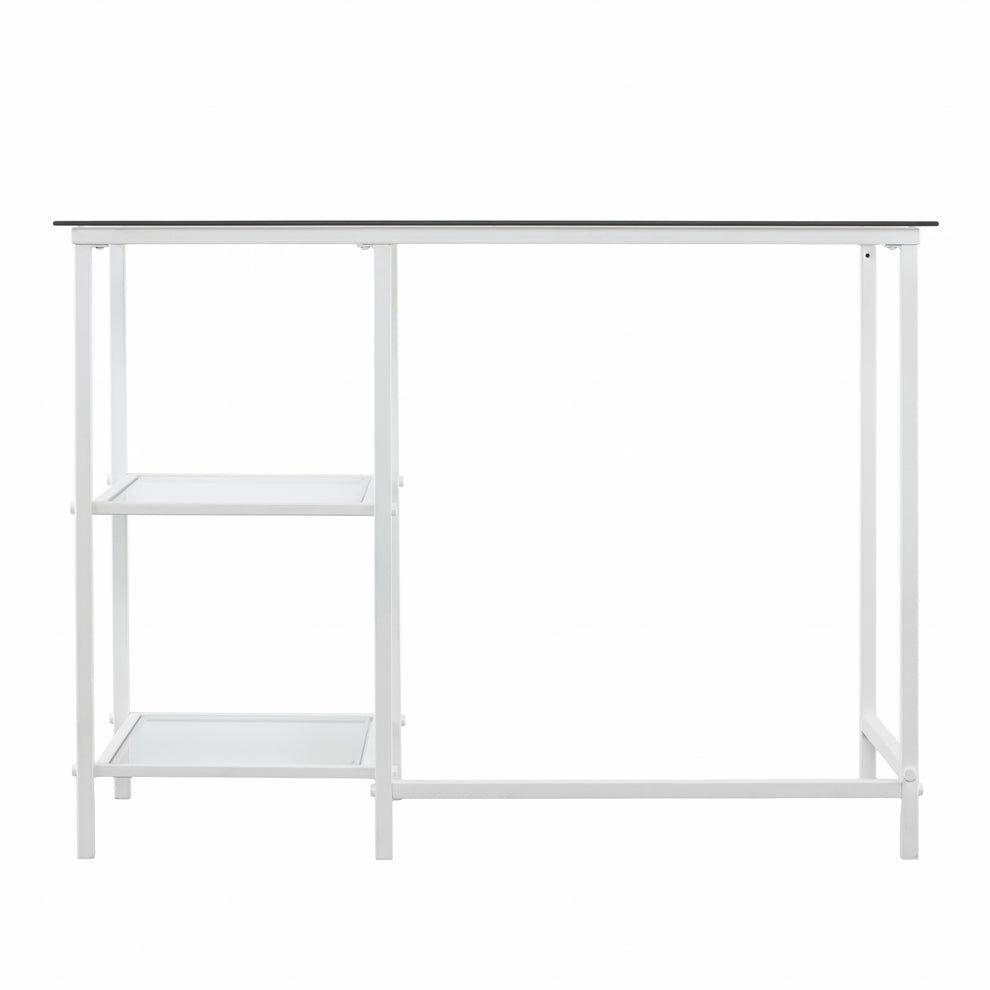 Metal and Glass Student Desk By Homeroots | Desks | Modishstore - 8