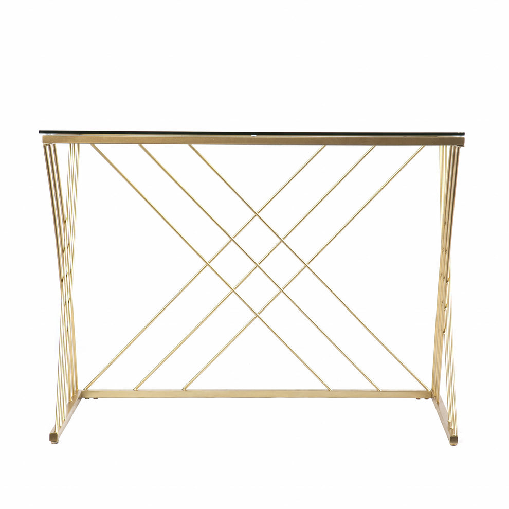 Modern Glass Top Desk By Homeroots | Desks | Modishstore - 3