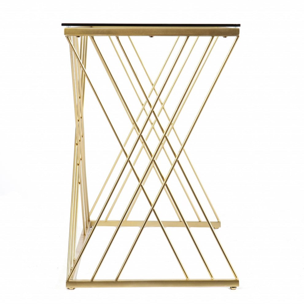 Modern Glass Top Desk By Homeroots | Desks | Modishstore - 5